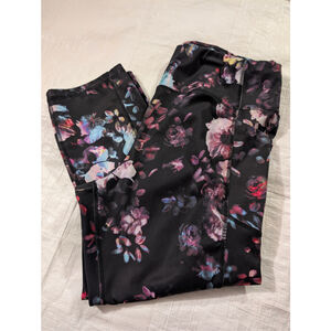 BUNDLE ONLY Avia Women's Black Floral Print Leggings PLus Size XL 16/18 POckets